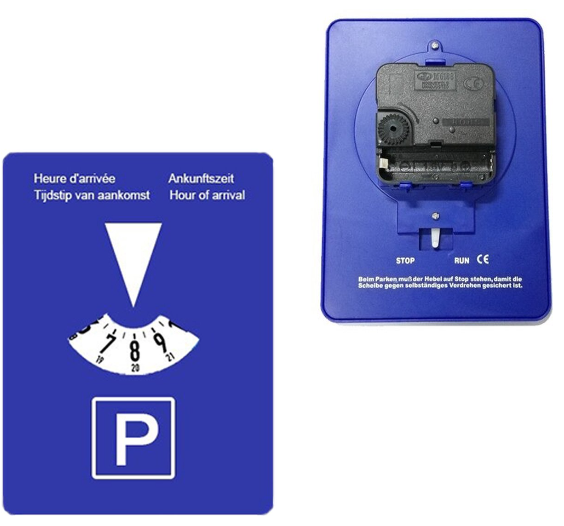 Automatische parkeerschijf - onbeperkt parkeren in de blauwe zone